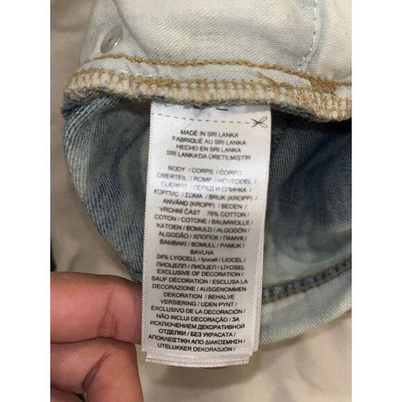 Ralph Lauren Black Label Patchwork Relaxed Tapered Ankle Jeans Women's Plus Siz - Picture 11 of 12